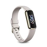 Fitbit Luxe Health & Fitness Tracker with 6-Month Fitbit Premium Membership Included, Stress Management Tools and up to 5 Days Battery, Soft Gold / White