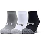 Under Armour Unisex UA Heatgear Locut, atmungsaktive Sportsocken im 3er-Pack, Laufsocken mit dynamischem Halt und Flexibilität, Steel, L (42-47.5 EU)