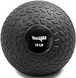 Yes4All D297 Slam Ball für Kraft- und Workout, 6.8 kg, Schwarz