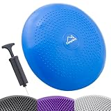 CampTeck U6765 Luftkissen Sitzen Aufblasbar Ballsitzkissen Balance-Kissen (32cm) mit Handpumpe für Fitness, Geschicklichkeit, Rückentraining, Yoga, Bequemes Sitzen - Blau
