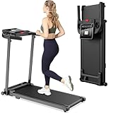 Laufband für Zuhause Walking Pad - Klappbar Laufbänder Elektrisches Laufbänder Schreibtisch Foldable Treadmill for Home Büro Laufpad Leise Klein 10Km/h Tretmühle Klappbares Kleines