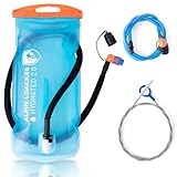 ALPIN LOACKER Outdoor Trinkblase mit Trinkschlauch für Sport und Outdoor I super leichte Wasserblase und Trinkbeutel zum Wandern I Trinksystem BPA frei, 2l