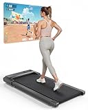 Copant Walking Pad Geeignet für High-Tech-Geräte, Laufband Schreibtisch 6 km/h mit APP-Steuerung, Laufband für Zuhause 136 KG mit Professionelle Trainingskurse & Multi-Runner-Rennen