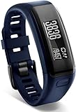 Garmin vívosmart HR Fitness-Tracker - integrierte Herzfrequenzmessung am Handgelenk, Smart Notifications, Blau, M - L (13,7-18,8 cm)