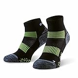 Eono Essentials Sport-Laufsocken für Herren und Damen, Schwarz, Größe 43-46, 3er-Pack