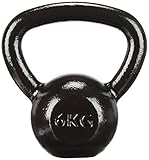 Amazon Basics Kugelhantel aus Gusseisen, 6 kg, Schwarz